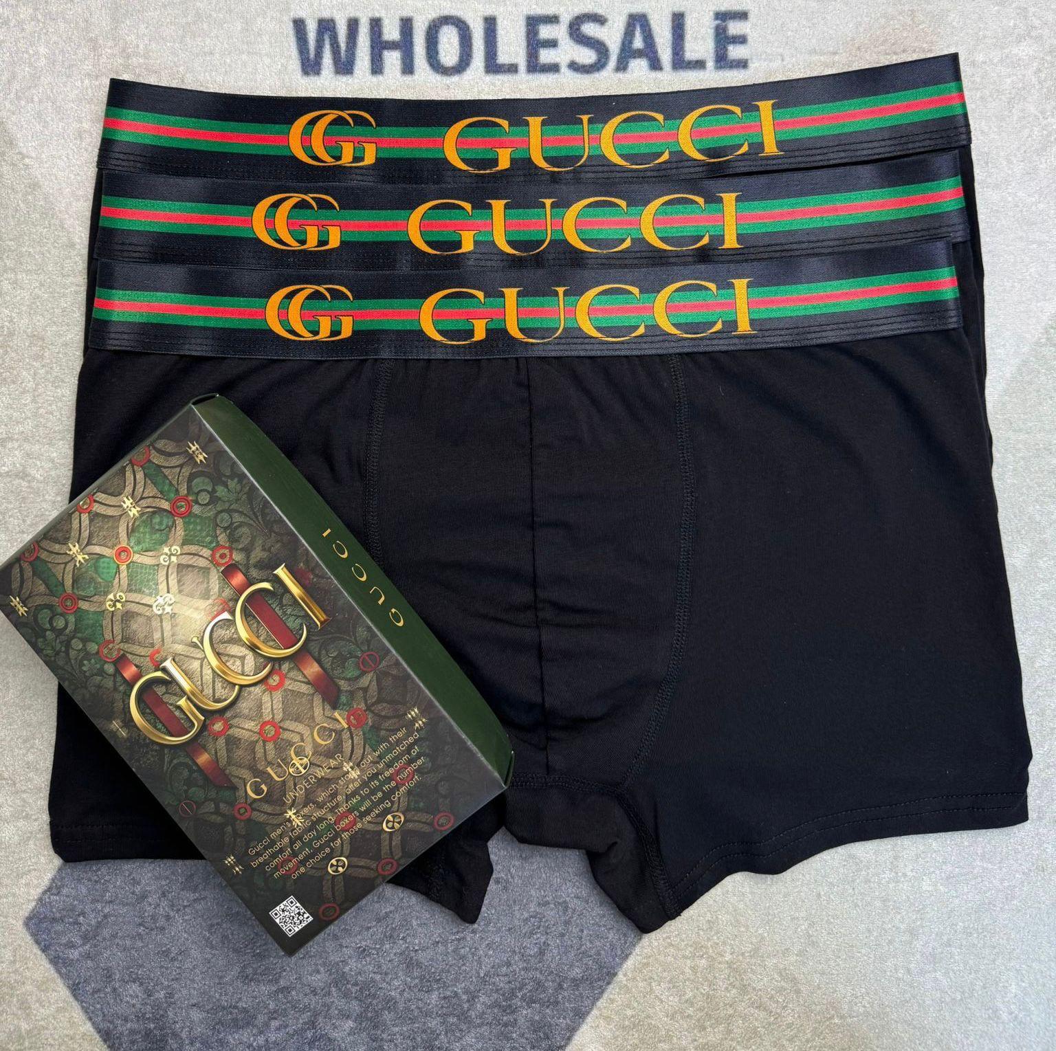 Gucci Erkek Boxer – 3'lü Deluxe Seri