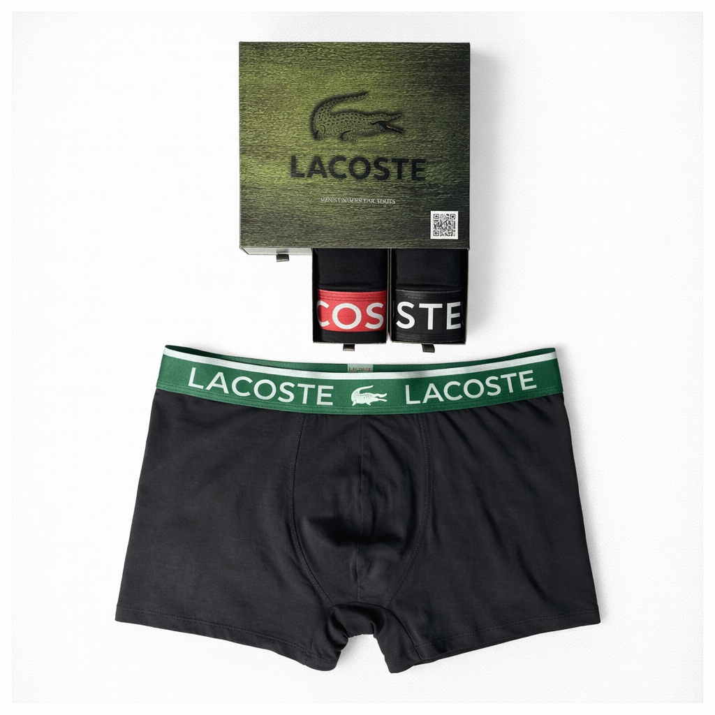 Lacoste Erkek Boxer – 3'lü Premium Seri