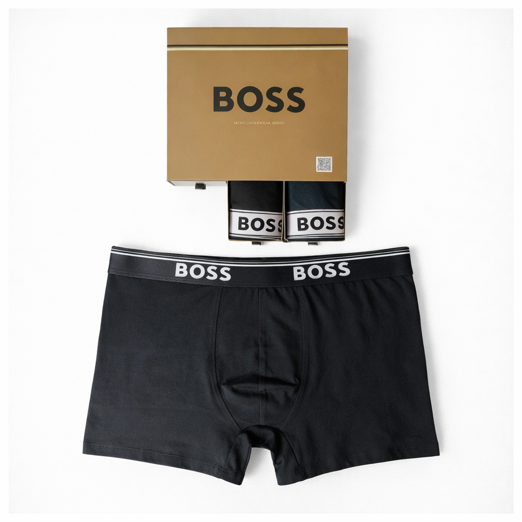 BOSS Erkek Boxer – 3'lü Premium Seri