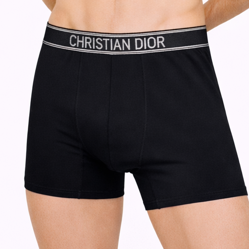 Christian DIOR Erkek Boxer – 3'lü Deluxe Seri